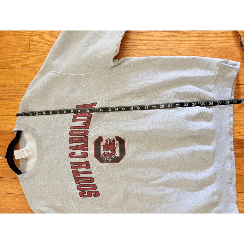 Champion South Carolina Gamecocks Sweatshirt Mens XL Gray Crewneck Pullover - Picture 5 of 8